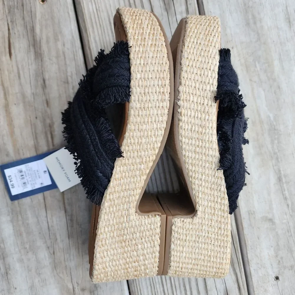 Universal Thread Shoes Womens Size 8.5 Sally Espadrille Slip On Memory Foam Comf